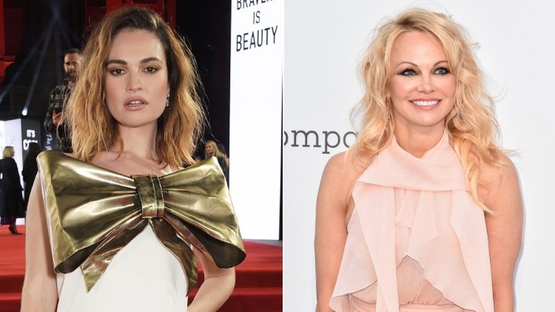 Lily James et Pamela Anderson côte à côte