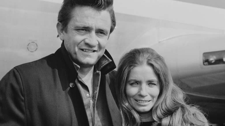 Johnny Cash avec sa femme June Carter