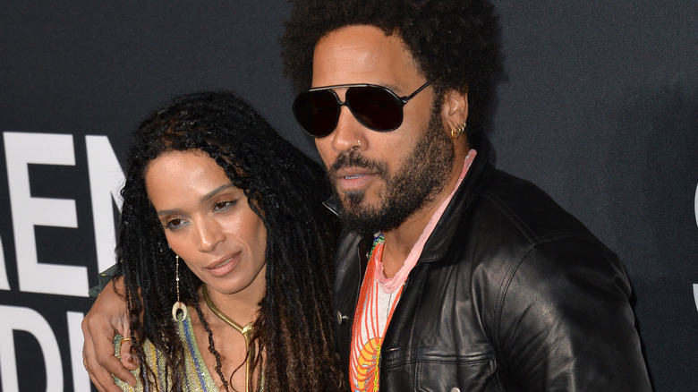 Lenny Kravitz et Lisa Bonet posent