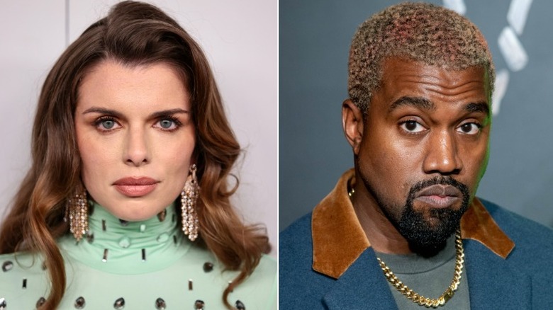 Julia Fox et Kanye West côte à côte 