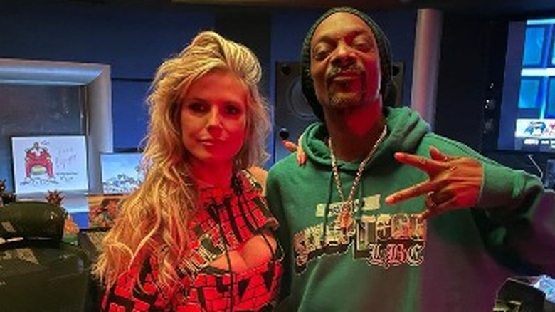 Heidi Klum et Snoop Dogg en studio