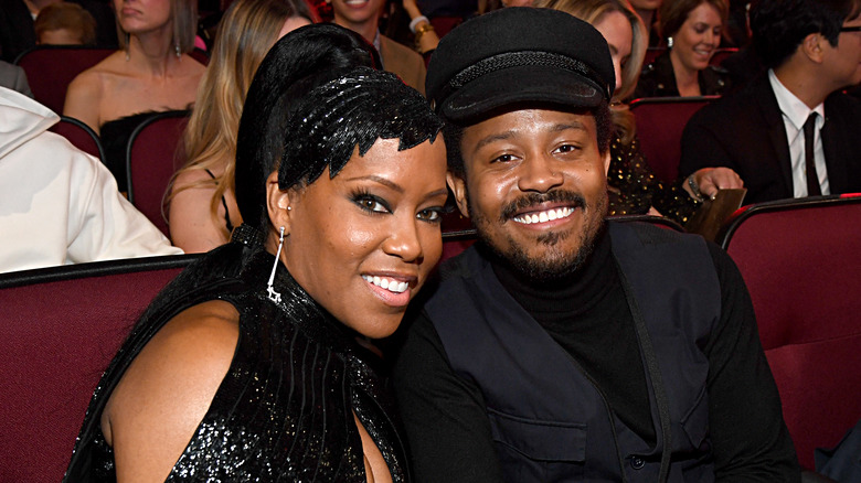 Regina King et Ian Alexander Jr souriant