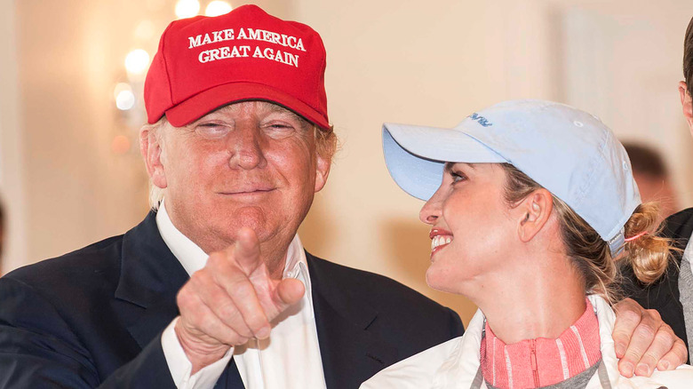 Donald Trump avec sa fille Ivanka au Women's British Open à Trump Turnberry 2016