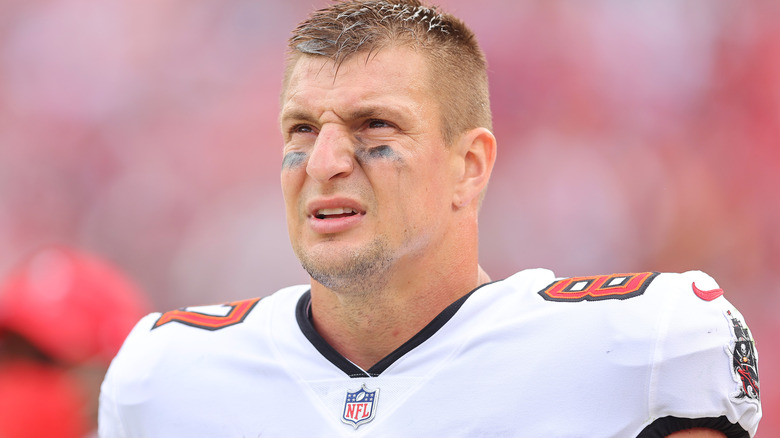 Rob Gronkowski sur le terrain