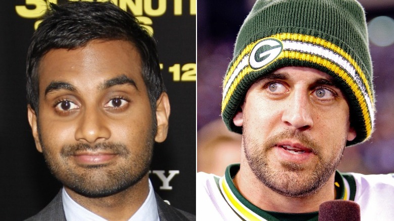 Aziz Ansari et Aaron Rodgers