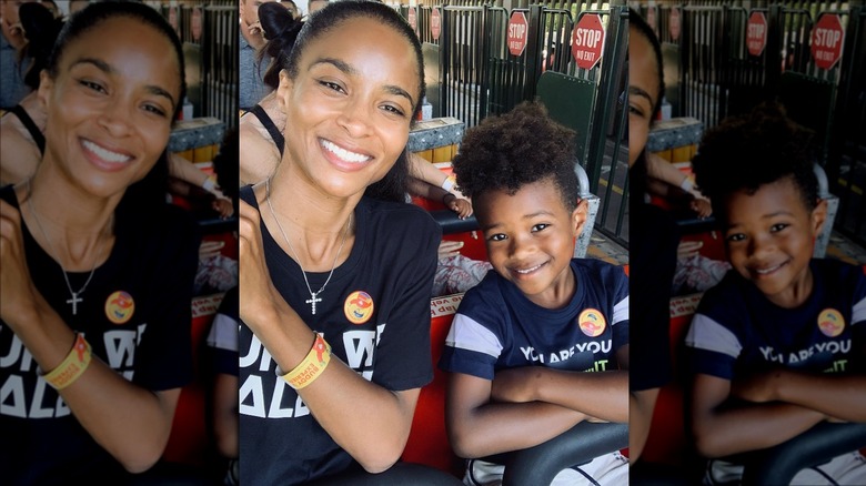 Ciara et son fils Future selfie souriant