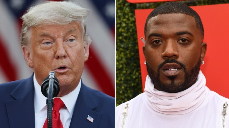 Donald Trump et Ray J côte à côte