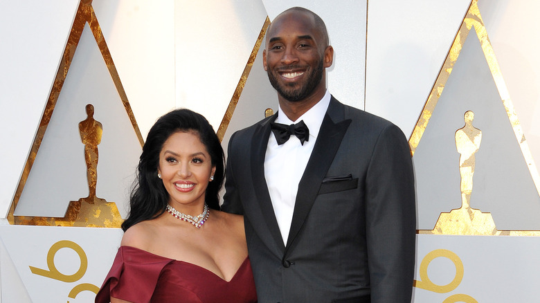 Vanessa et Kobe Bryant posent