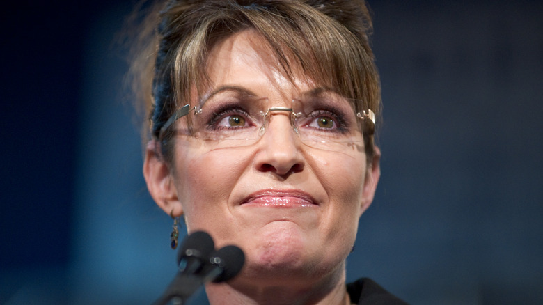 Sarah Palin au micro