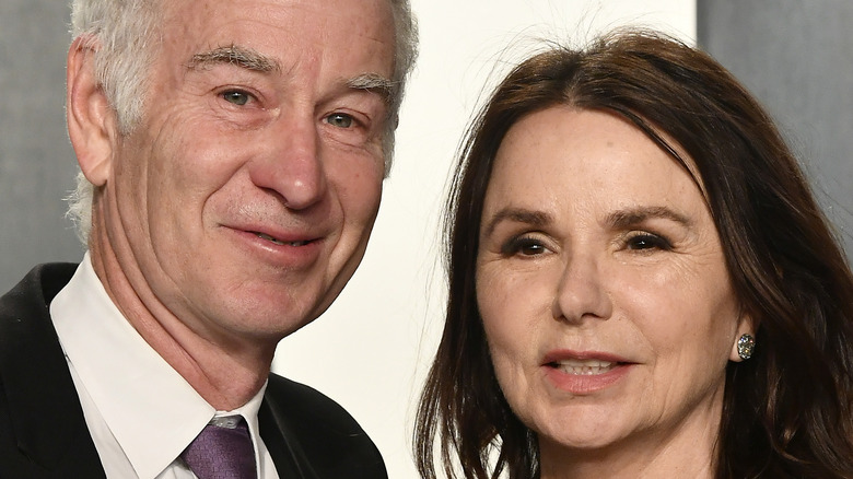 John McEnroe et Patty Smyth lors d'un événement