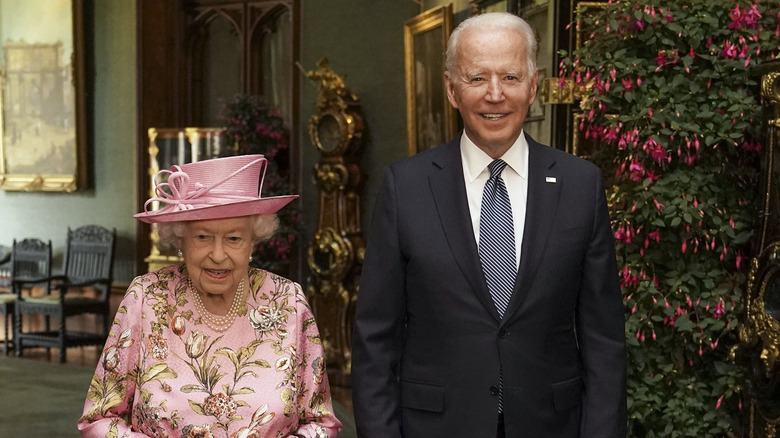 La reine Elizabeth II et Joe Biden au château de Windsor en 2021