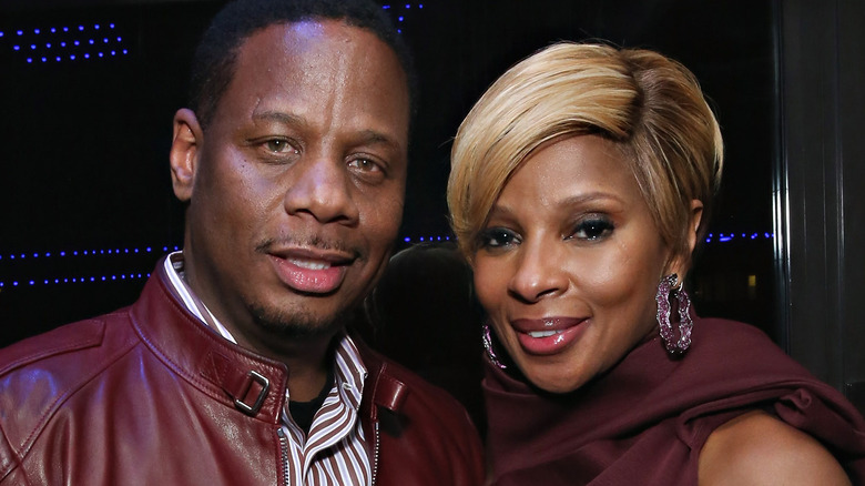 Kendu Isaacs et Mary J. Blige souriant