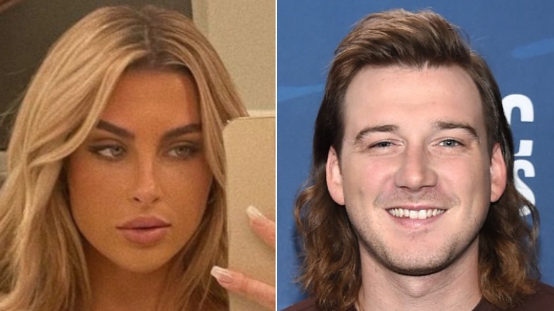 Paige Lorenze et Morgan Wallen en écran partagé