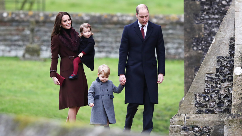 Le prince William et Kate Middleton et leur famille 