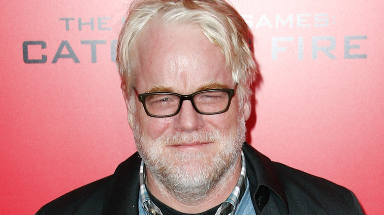 Philip Seymour Hoffman sur le tapis rouge des Hunger Games