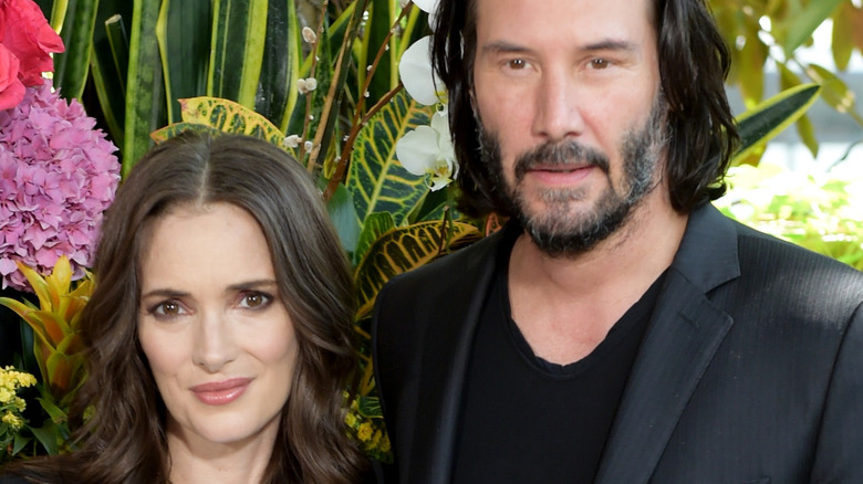 Winona Ryder et Keanu Reeves lors d'un événement