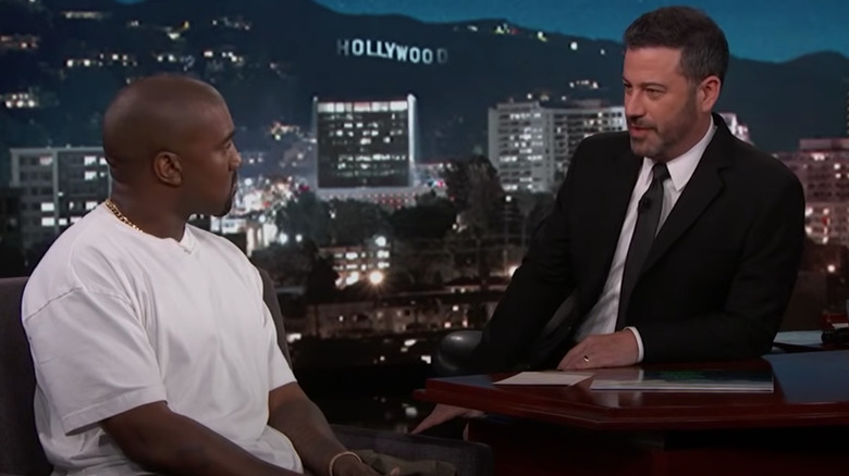 Ye West parle avec Jimmy Kimmel sur 