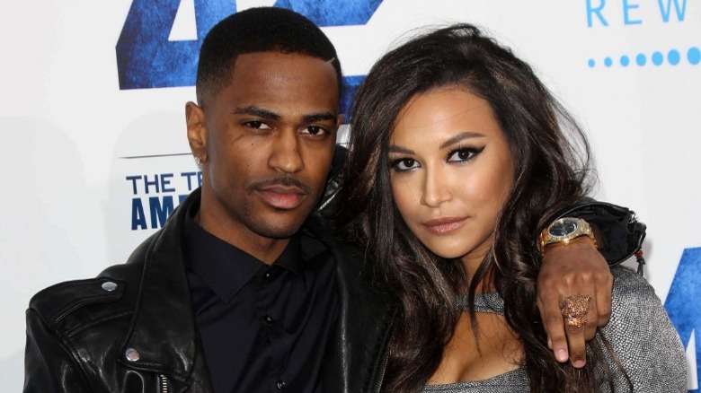 Big Sean avec son bras autour de Naya Rivera