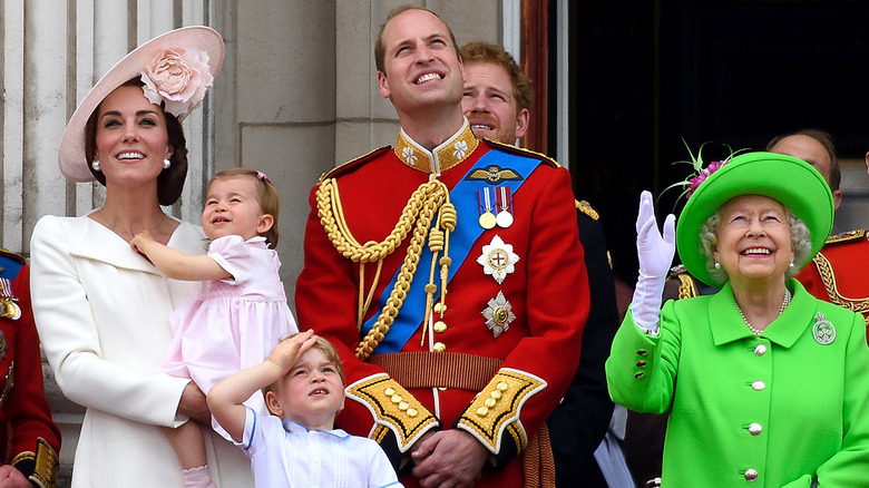 La reine Elizabeth et la famille royale