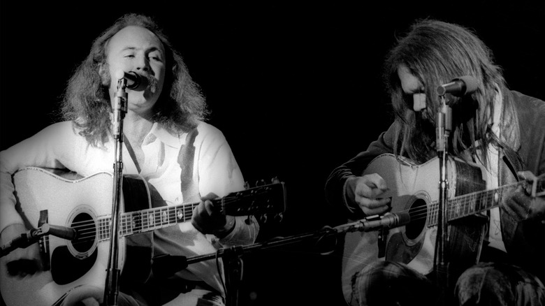 David Crosby, Neil Young jouant de la guitare