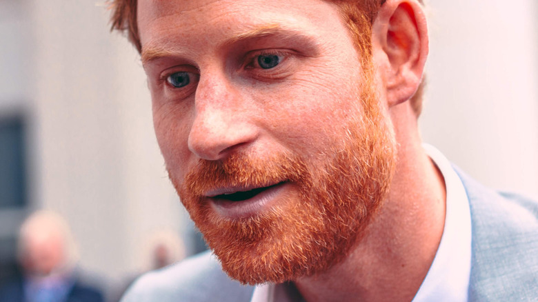 Le prince Harry posant