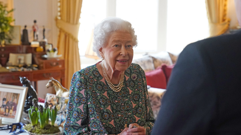 La reine Elizabeth lors d'un engagement royal