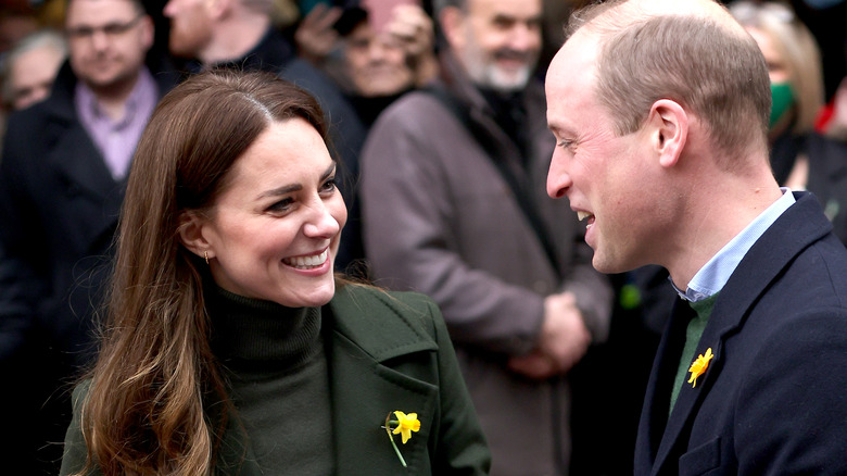 Kate Middleton et le prince William rient