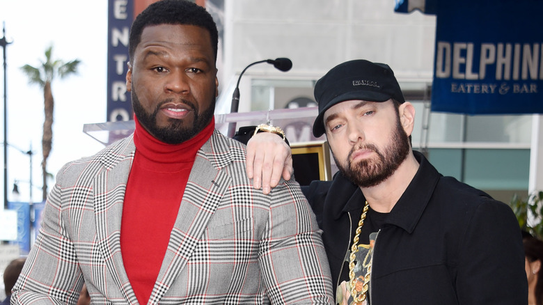 50 Cent et Eminem au Hollywood Walk of Fame