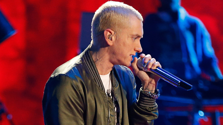 Eminem lors d'une remise de prix