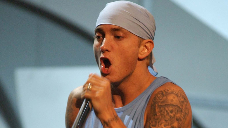 Eminem en concert en 2002