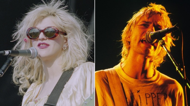 Courtney Love sur scène, Kurt Cobain sur scène