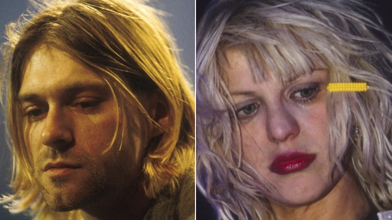 Kurt Cobain MTV Unplugged, Courtney Love sur scène