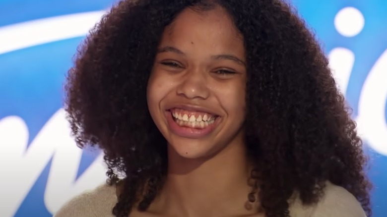 Grace Franklin souriante sur American Idol