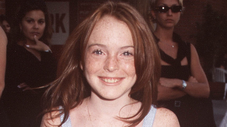 Lindsay Lohan souriant