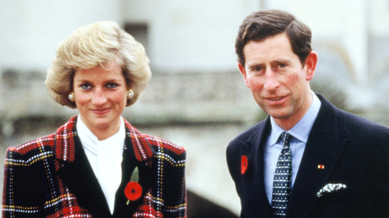 La princesse Diana et le prince Charles lors d'un événement 