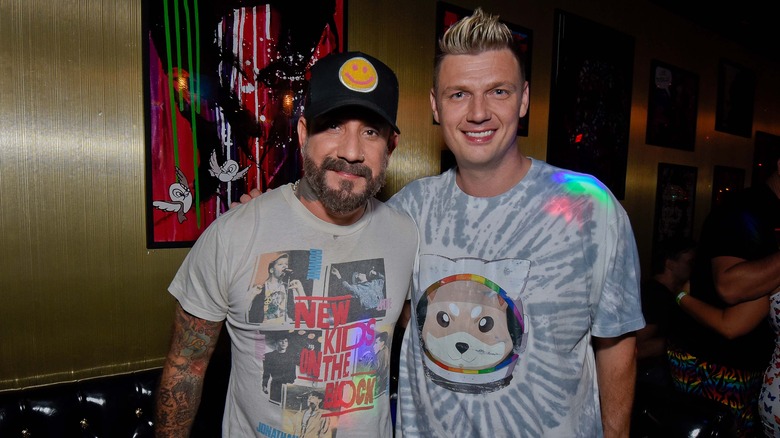 AJ McLean et Nick Carter souriant