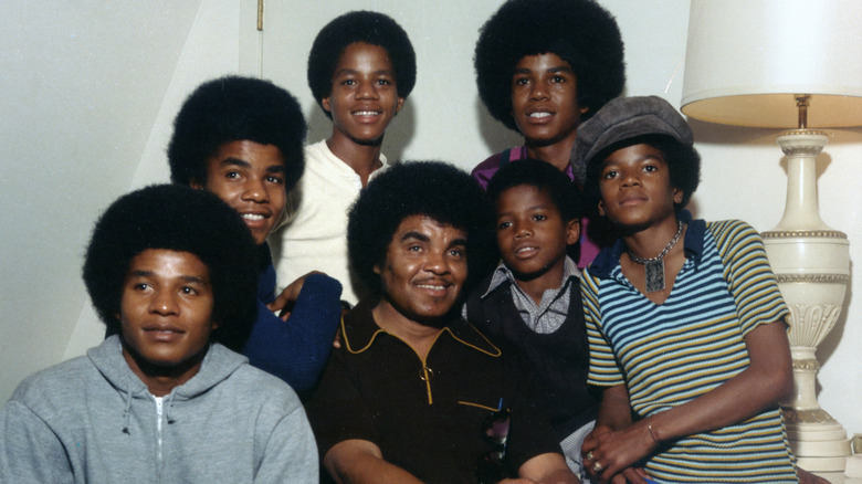 Joe Jackson avec ses fils