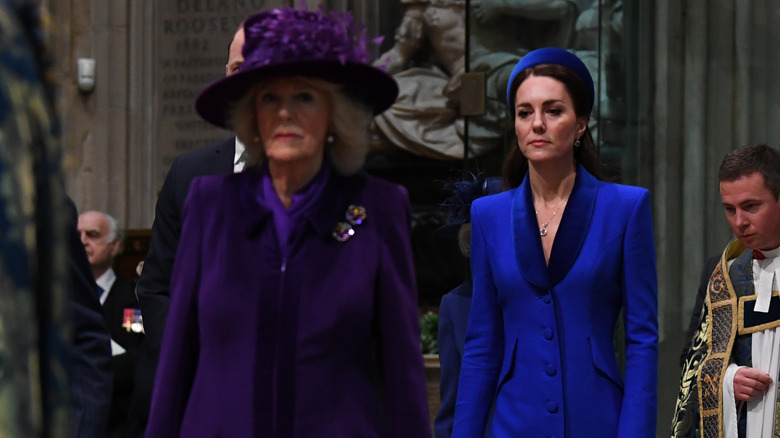 Camilla Parker Bowles et Kate Middleton au service du Commonwealth Day 2022