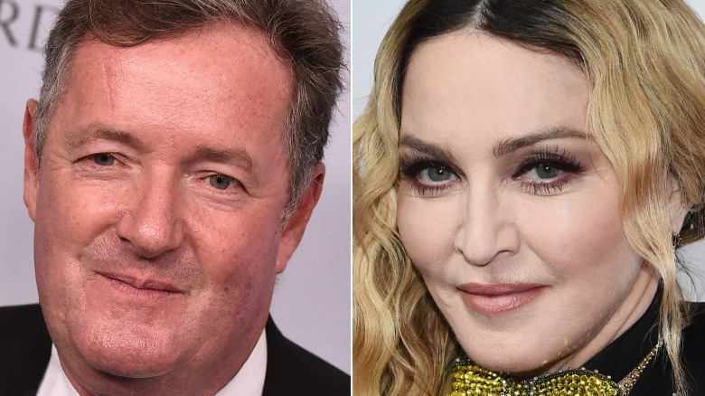 Piers Morgan sur tapis rouge, Madonna sur tapis rouge