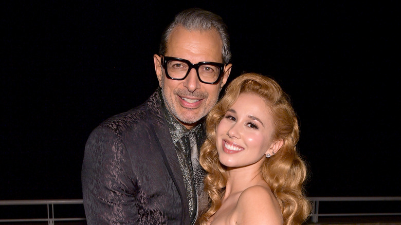 Jeff Goldblum et Haley Reinhart, souriant