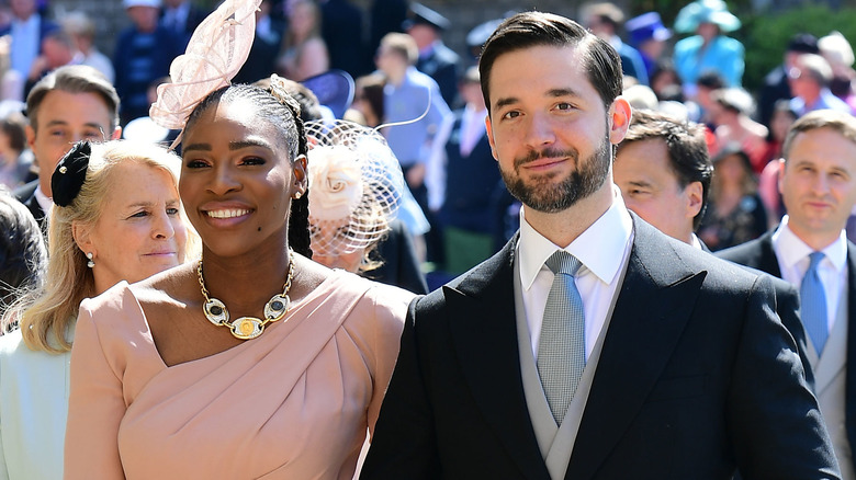 Serena Williams et Alexis Ohanian sourient