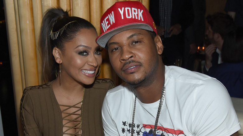 La La Anthony et Carmelo Anthony souriants