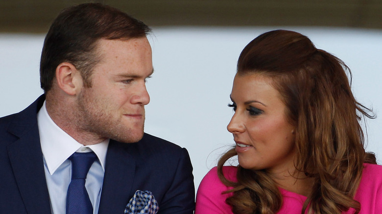 Wayne Rooney et Coleen McLoughlin lors d'un événement