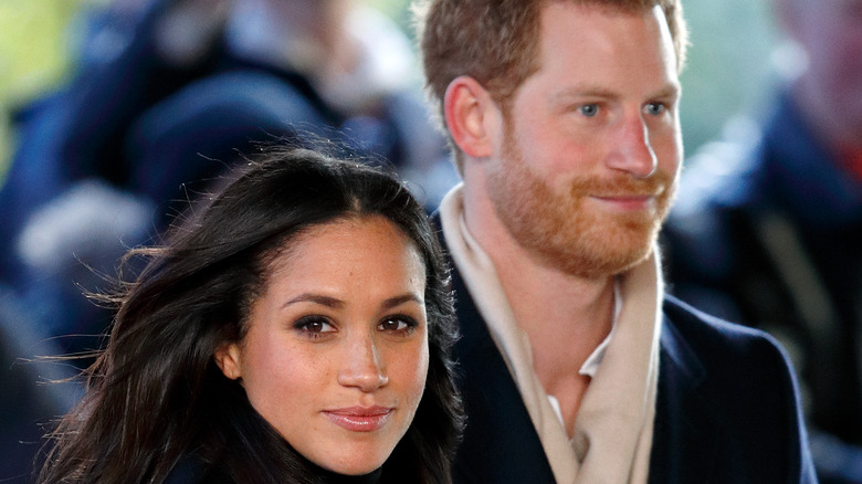 Meghan Markle et le prince Harry posent ensemble