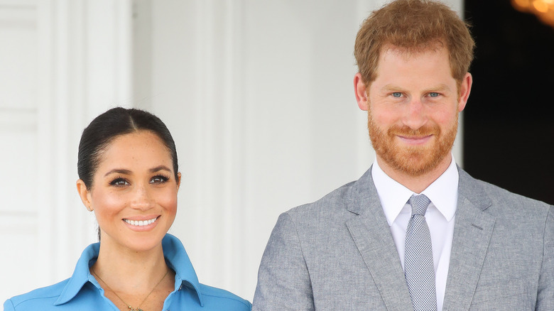 Meghan Markle et le prince Harry lors d'un événement 