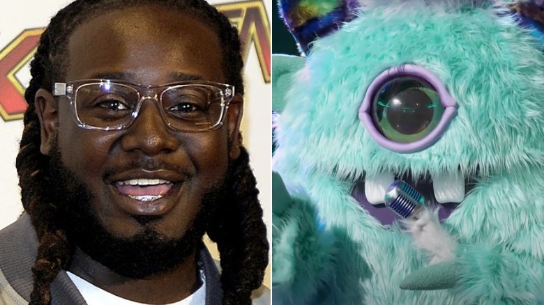 Image partagée de T-Pain et Masked Singer's Monster