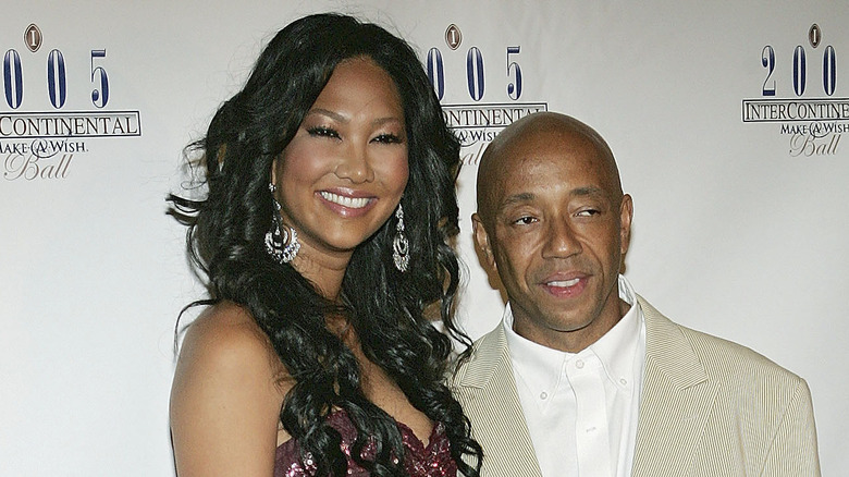 Kimora Lee Simmons et Russell Simmons sur le tapis rouge