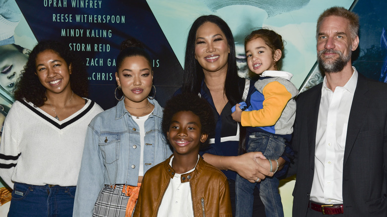 Kimora Lee Simmons et Tim Leissner avec des enfants