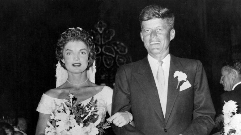 Le jour du mariage de John F. Kennedy et Jacki Onassis