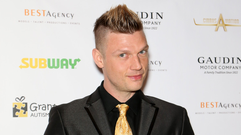 Nick Carter, souriant